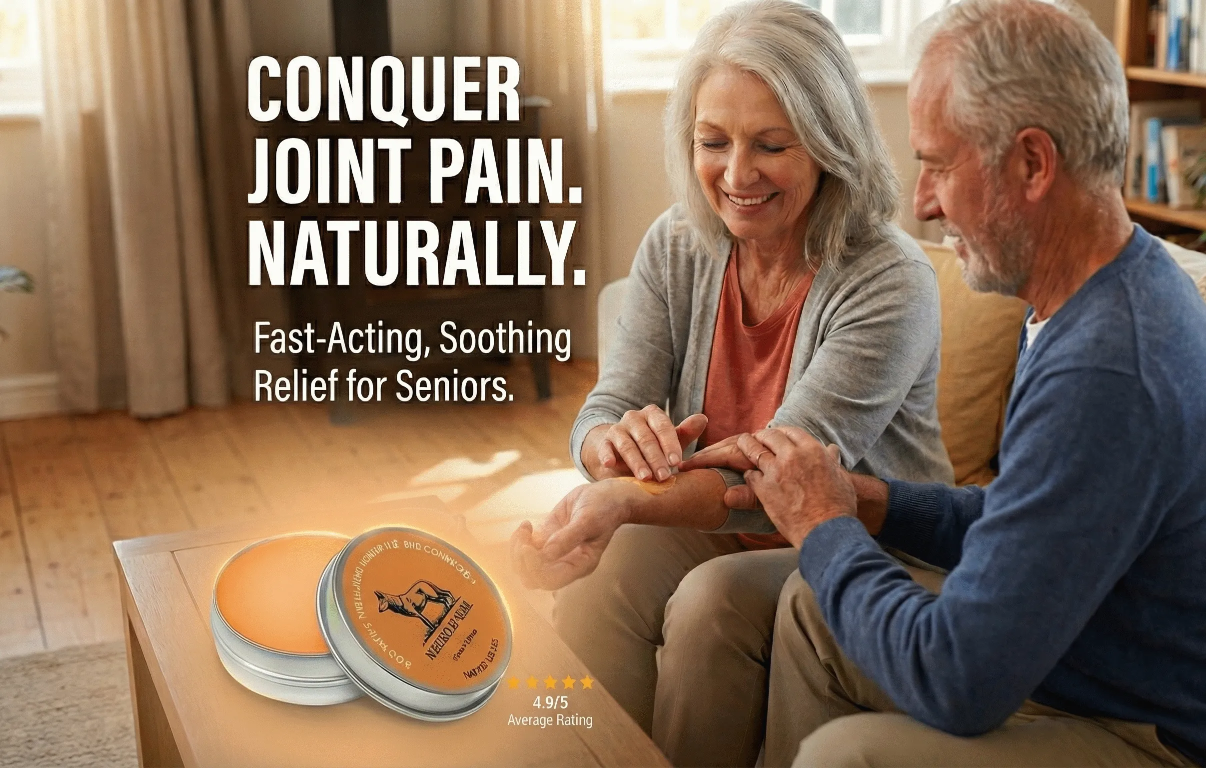 Applying Therawolf pain relief balm for joint comfort